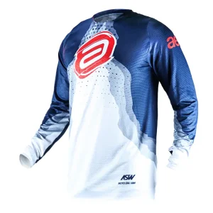 Camisa ASW Vented Diffuse 26 Marinho/Branco/Vermelho - Spinelli
